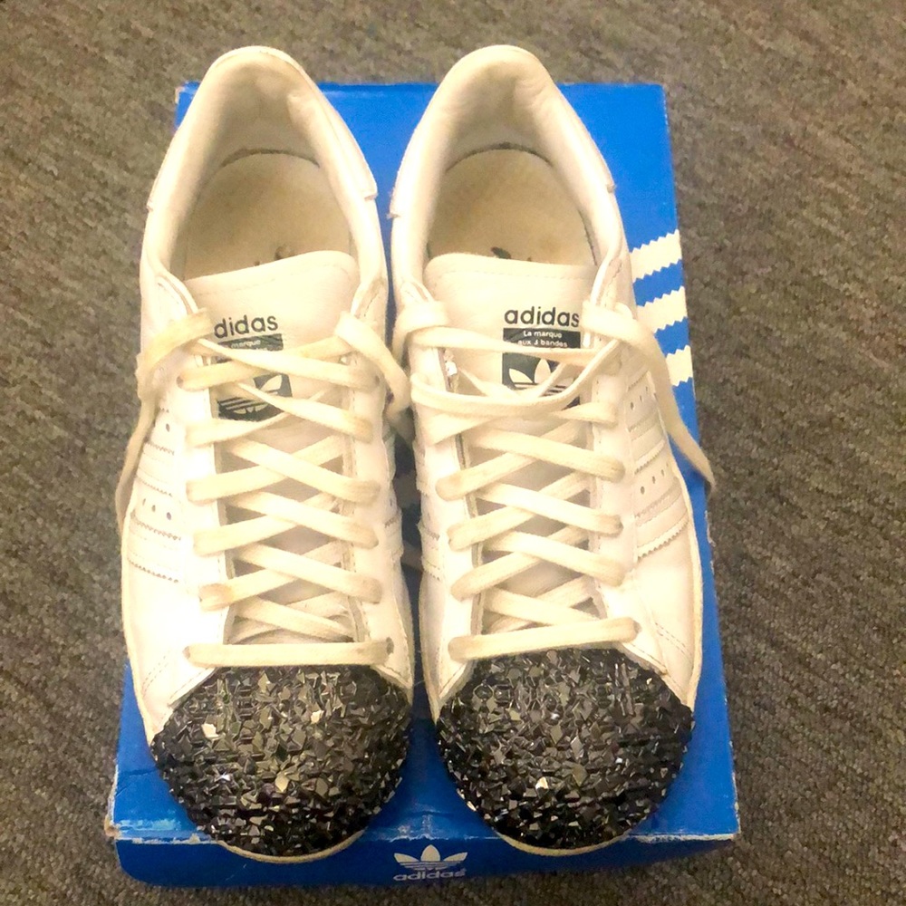 Adidas superstar metal toe sneaker